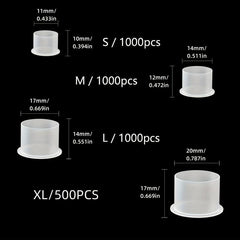 Disposable Tattoo Ink Cups Caps S M L XL