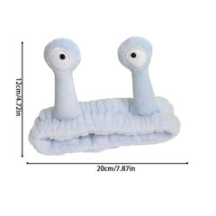 Cartoon Snail Face Wash Headband Coral Fleece Hairband