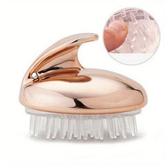 Silicone Shampoo Brush Scalp Cleaning Itching Massage Bathroom Accessory