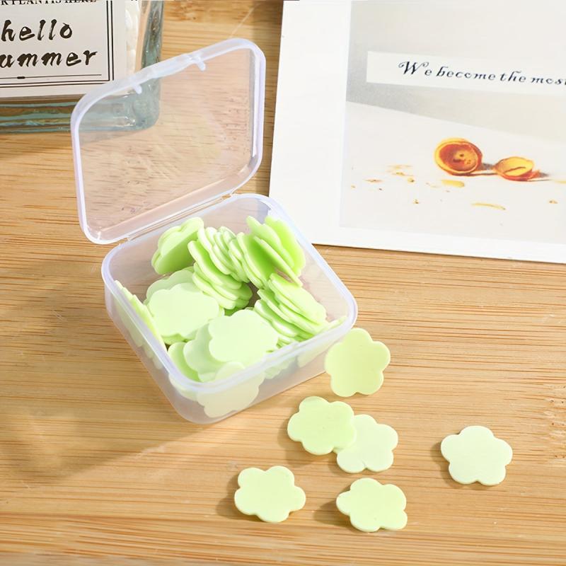 5 Boxes Disposable Soap Tablets Travel Portable Petal Hand Wash Tablets