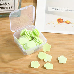 5 Boxes Disposable Soap Tablets Travel Portable Petal Hand Wash Tablets
