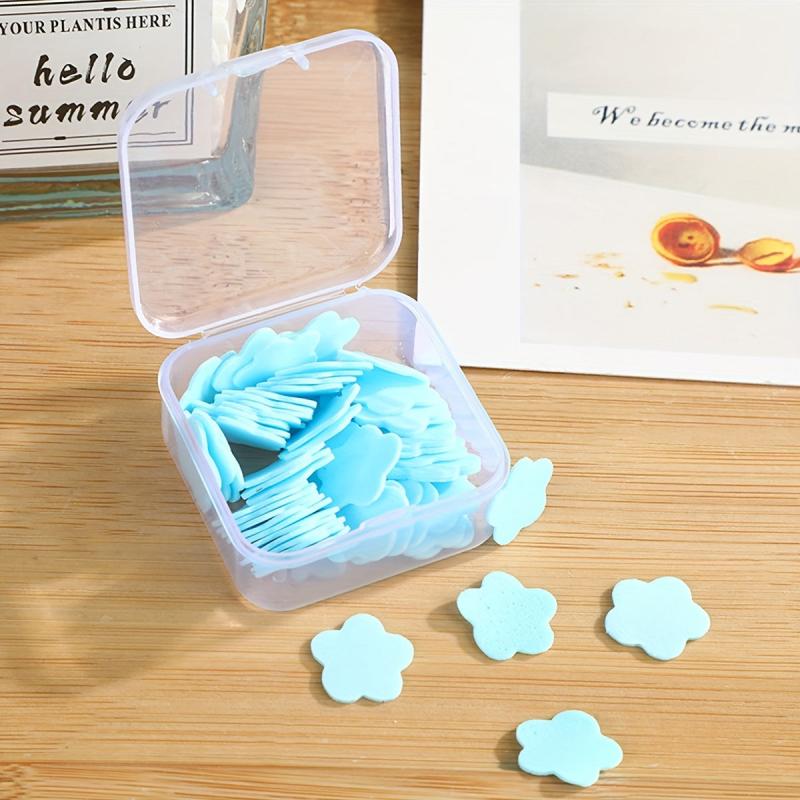 5 Boxes Disposable Soap Tablets Travel Portable Petal Hand Wash Tablets