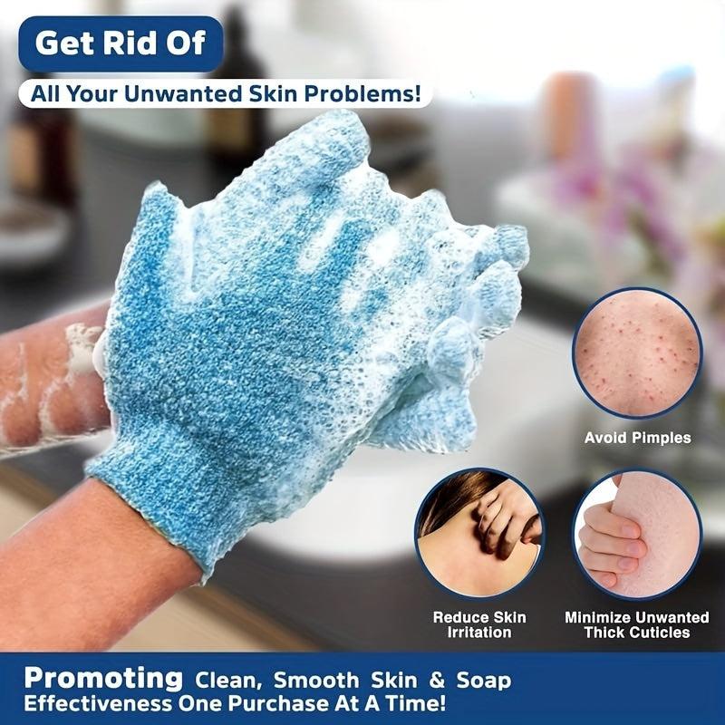 Exfoliating Shower Gloves Mitt For Spa Massage and Scrubs