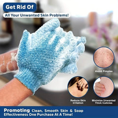 Exfoliating Shower Gloves Mitt For Spa Massage and Scrubs