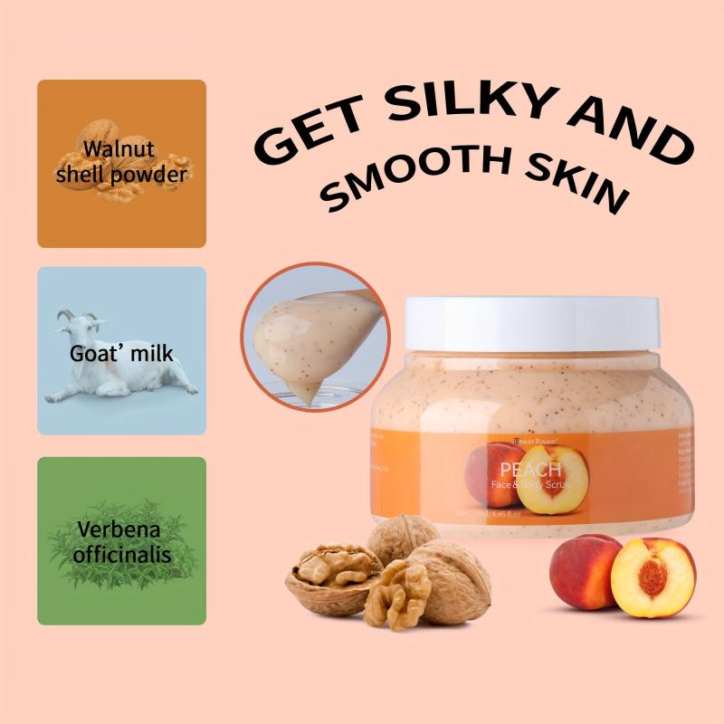 250ml Peach Face&Body Scrub Exfoliating Gel For Face&Body