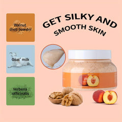 250ml Peach Face&Body Scrub Exfoliating Gel For Face&Body
