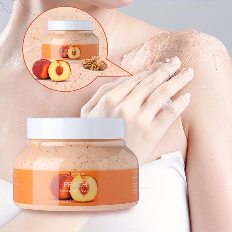 250ml Peach Face&Body Scrub Exfoliating Gel For Face&Body