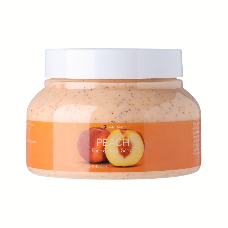 250ml Peach Face&Body Scrub Exfoliating Gel For Face&Body