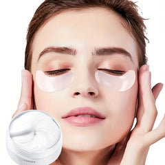 60pcs Rice Pulp Eye Mask Reduce Dark Circles Puffiness Wrinkles