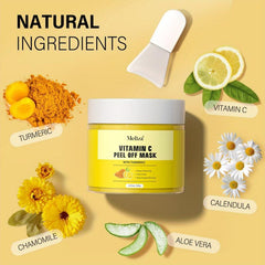 Turmeric Vitamin C Peel Off Mask with Aloe Vera Chamomile Calendula - 120g