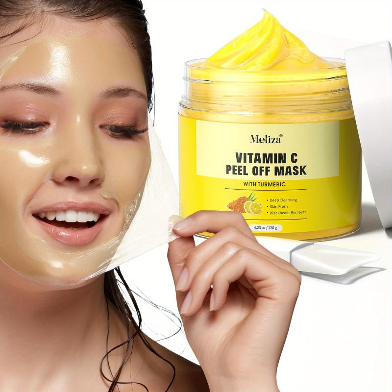 Turmeric Vitamin C Peel Off Mask with Aloe Vera Chamomile Calendula - 120g