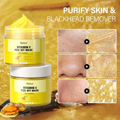 Turmeric Vitamin C Peel Off Mask with Aloe Vera Chamomile Calendula - 120g