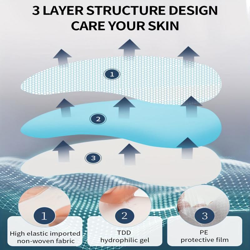10pcs Men's Eye Mask Relieves Fine Lines Bags Circles Hydrating Moisturizing