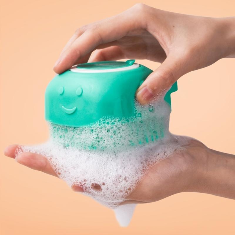 Silicone Body Brush Shower Scrubber Massage Bath Brush