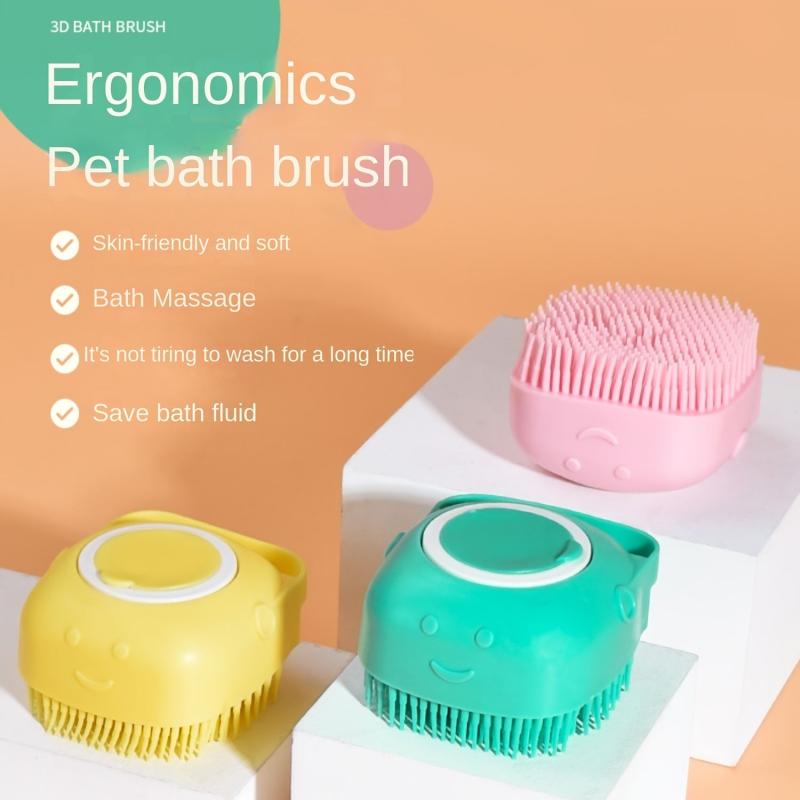 Silicone Body Brush Shower Scrubber Massage Bath Brush