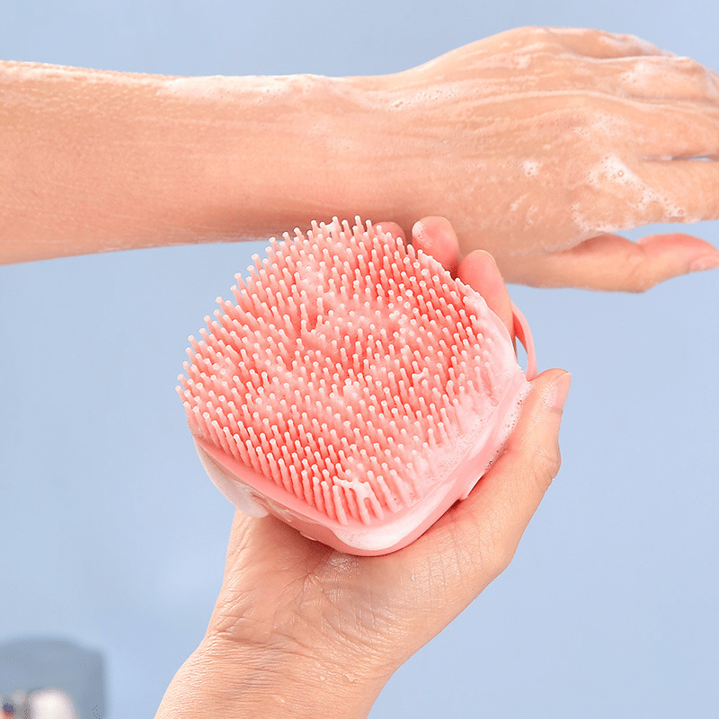 Silicone Body Brush Shower Scrubber Massage Bath Brush