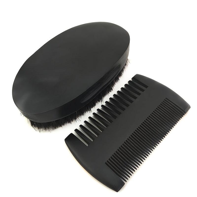 Wood Beard Kit Beard Brush Set Double Sided Styling Comb Care Kit