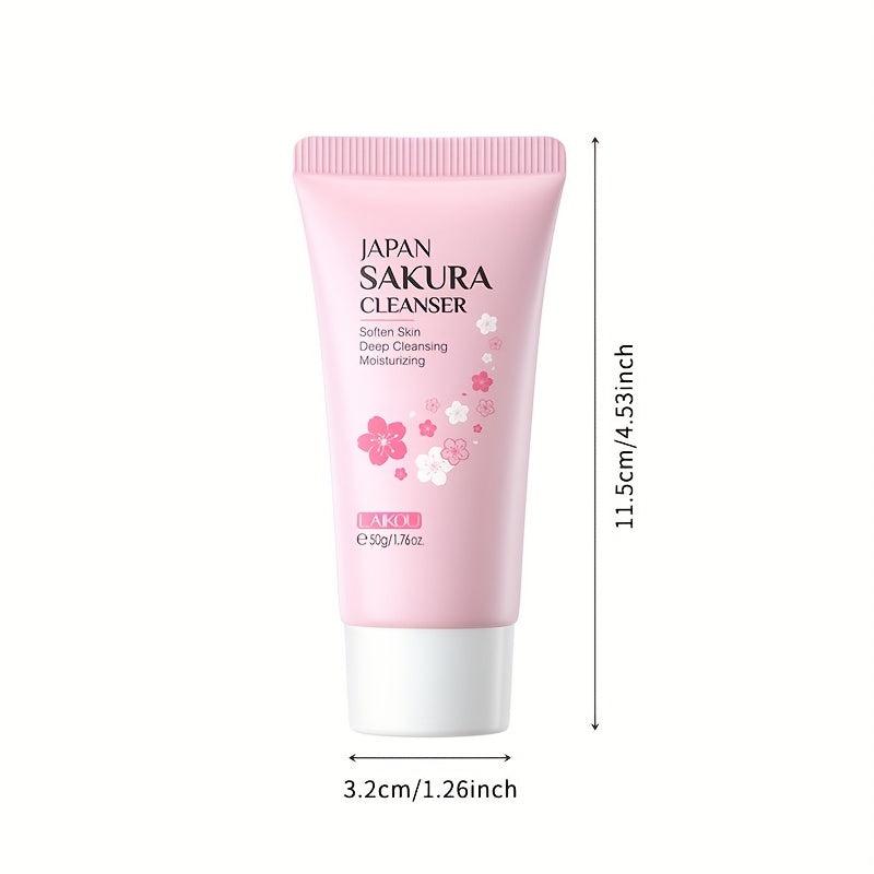 Sakura Facial Cleanser Foam Deep Cleaning Moisturizing Cleanser