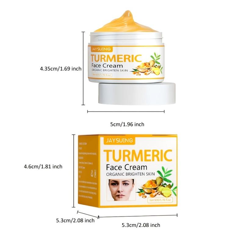 Turmeric Vitamin C Face Cream - Brighten & Firm Skin - Pore Perfection