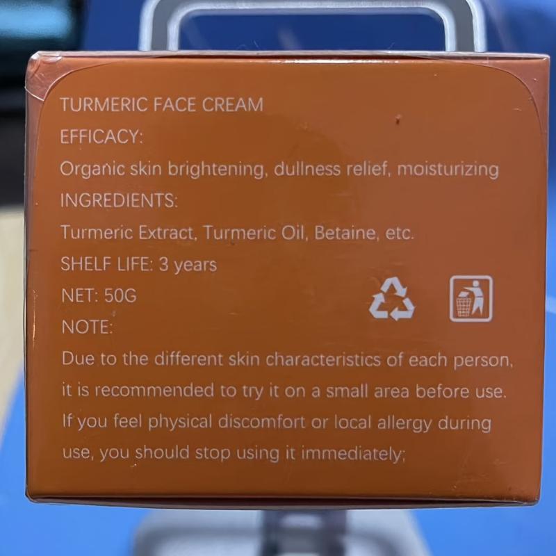Turmeric Vitamin C Face Cream - Brighten & Firm Skin - Pore Perfection