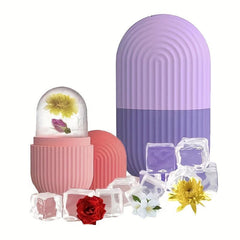 Ice Face Roller for Puffiness Relief Tighten Skin Silicone Facial Massage