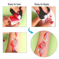 High Density Face Paint Sponges for Art Work and Body Paint
