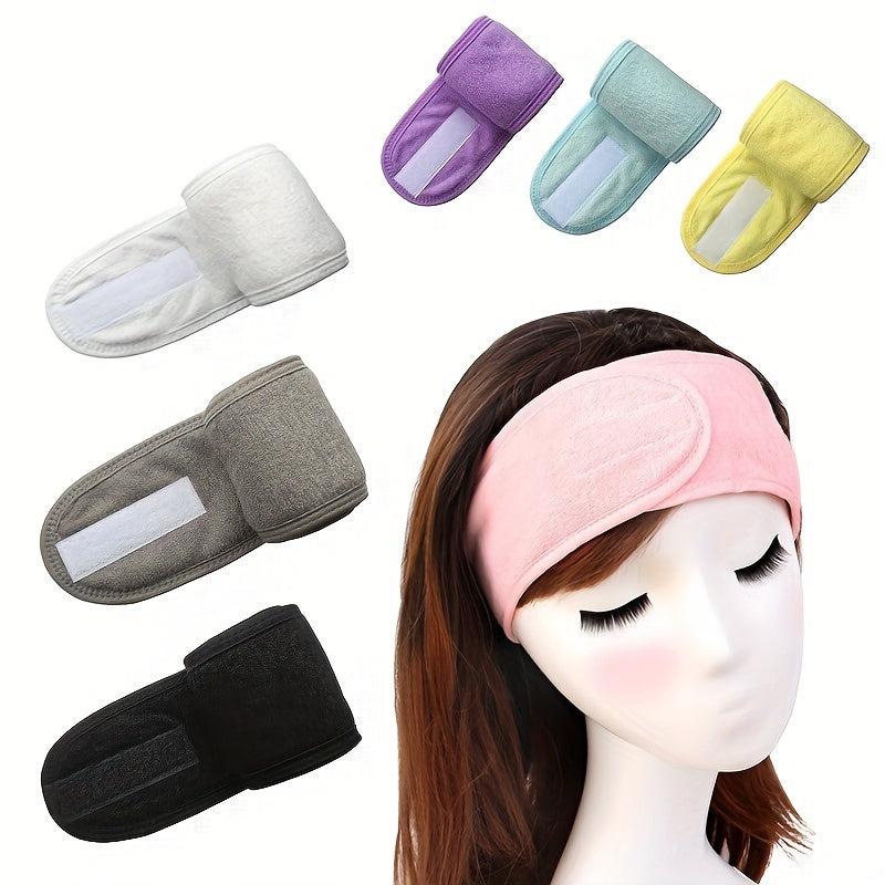 Adjustable Hairband Toweling Hair Wrap Head Band Stretch Salon SPA Headband