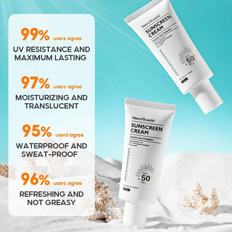 50g Sun Protection Cream Whey Moisturizing Sun Lotion for Summer