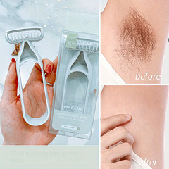 Stainless Steel Blade Women's Manual Razor with Plastic Handle