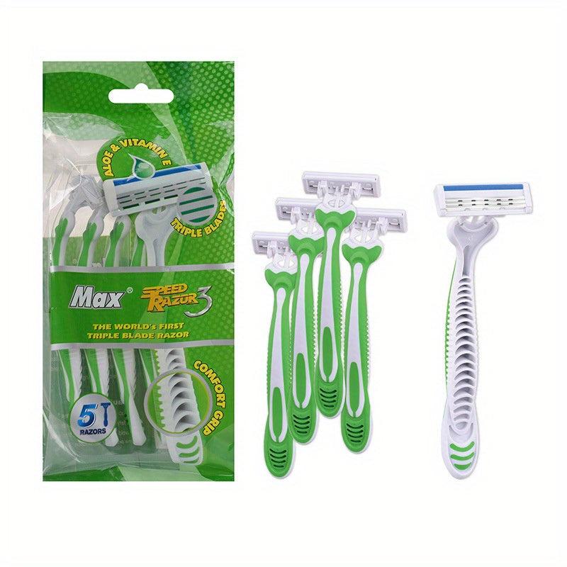 5 Pcs Gentle Disposable Razors For Women And Men - Shaving & Trimming