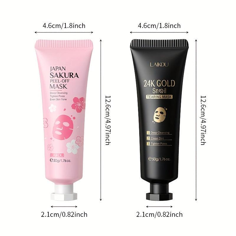 BOGO 50g Sakura Peel Off Mask Snail Tearing Mask Deep Cleansing Dirt Even Tone