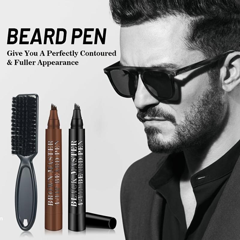 Waterproof Beard Filling Pen Kit for Men