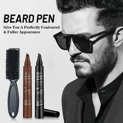 Waterproof Beard Filling Pen Kit for Men