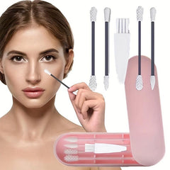 Reusable Silicone Cotton Swabs For Makeup & Ear Cleaning