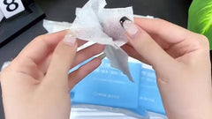 200pcs Mummy Cosmetic Wet Cotton Pads Hydrating Makeup Remover Toner
