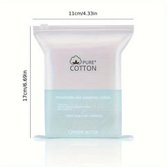 200pcs Mummy Cosmetic Wet Cotton Pads Hydrating Makeup Remover Toner