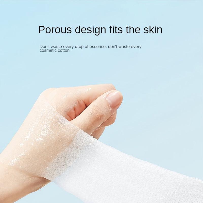 200pcs Mummy Cosmetic Wet Cotton Pads Hydrating Makeup Remover Toner