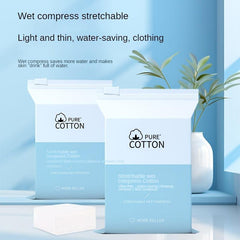 200pcs Mummy Cosmetic Wet Cotton Pads Hydrating Makeup Remover Toner