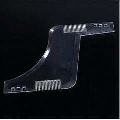 Men's Beard Shaping Tool with Inbuilt Comb Transparent Template Styling Comb