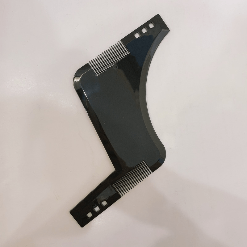 Men's Beard Shaping Tool with Inbuilt Comb Transparent Template Styling Comb