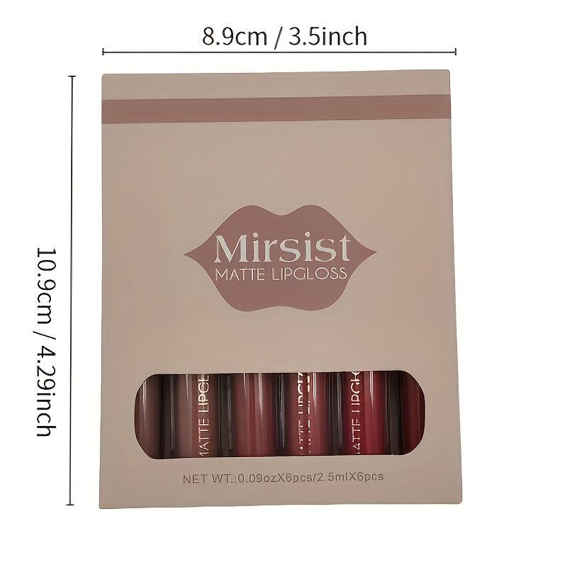Velvet Long Lasting Lip Glaze Set Nude Waterproof Lip Gloss
