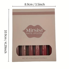 Velvet Long Lasting Lip Glaze Set Nude Waterproof Lip Gloss