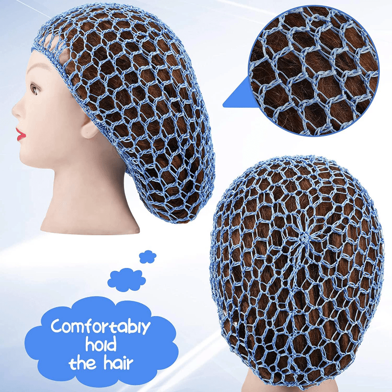 3pcs Mesh Hair Net Sleep Caps for Women