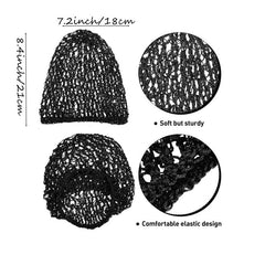 3pcs Mesh Hair Net Sleep Caps for Women