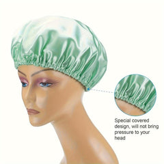 5pcs Double Layer Shower Caps Adjustable Bonnet Waterproof Bath Caps