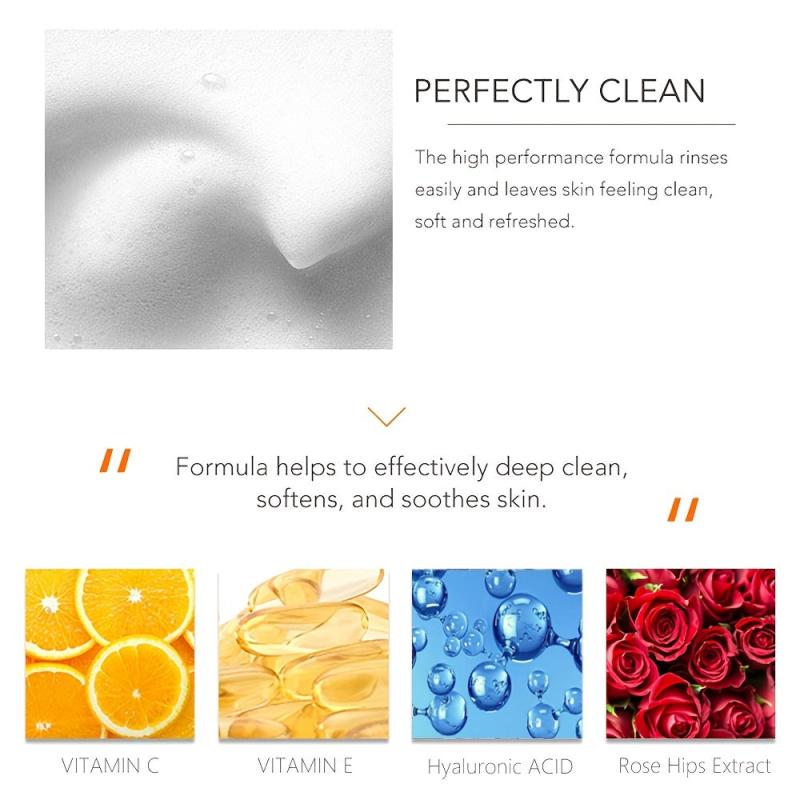 Vitamin C Facial Cleanser Hyaluronic Acid for All Skin Types