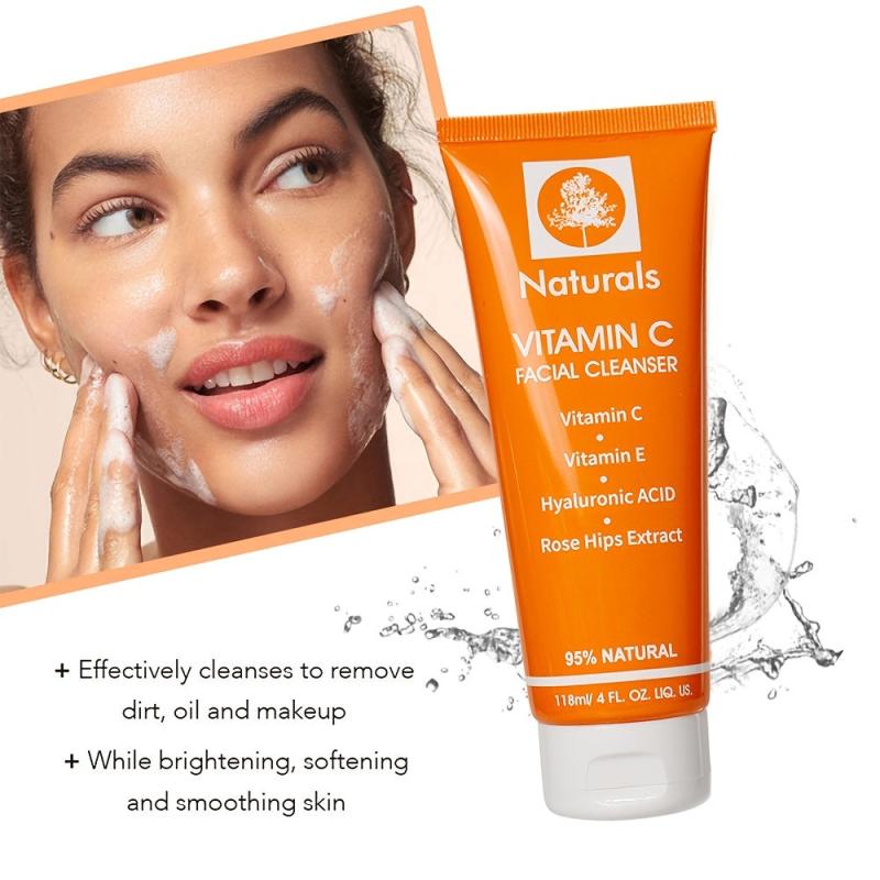 Vitamin C Facial Cleanser Hyaluronic Acid for All Skin Types