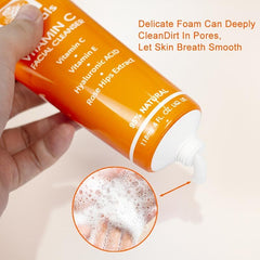 Vitamin C Facial Cleanser Hyaluronic Acid for All Skin Types