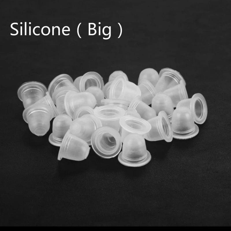 100pcs Disposable Silicone Tattoo Ink Cups