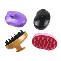 Silicone Handle Scalp Massager Brush - Exfoliating Scalp Massage